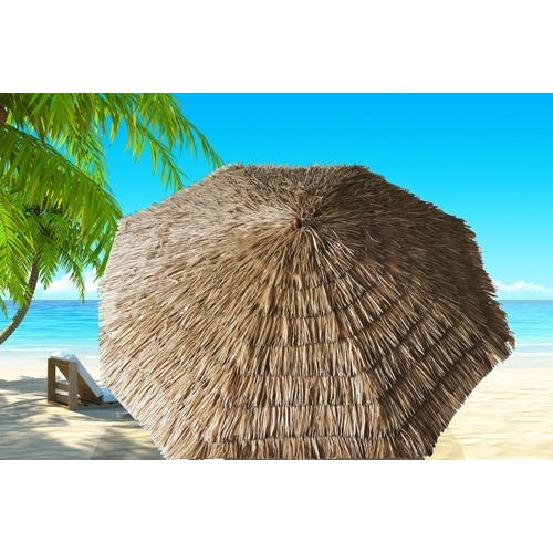 שמשיה עגולה קוטר 3 מטר בעיצוב קש PLAYA