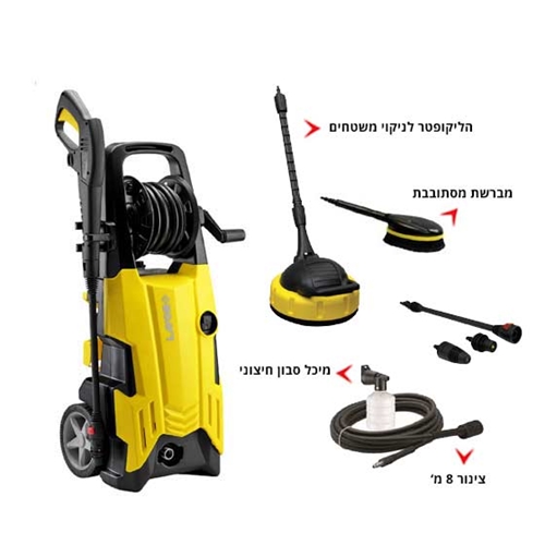 מכונת שטיפה W2500 בלחץ 180 בר