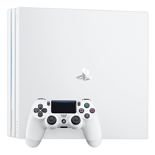 קונסולת לבנה PlayStation 4 Pro משחקים ברזולוצית 4K