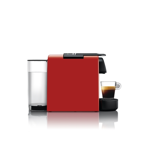 מכונת קפה NESPRESSO אסנזה מיני בצבע אדום + מקציף