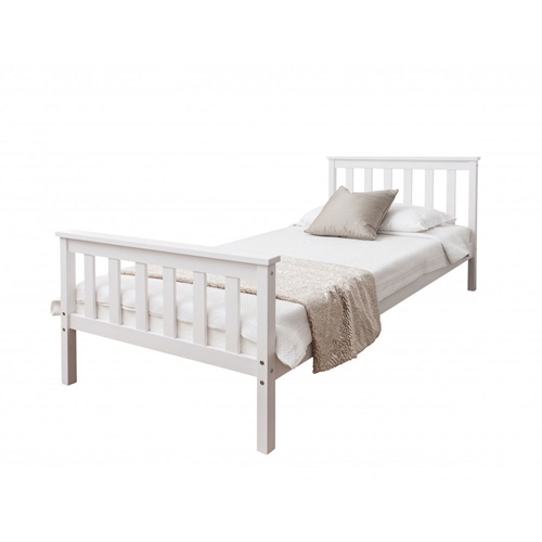 מיטת נוער ברוחב וחצי 120*190 ס''מ דגם PROSPER בצבע לבן