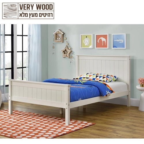 מיטה רחבה לנוער מסדרת VERY WOOD מבית HOME DECOR