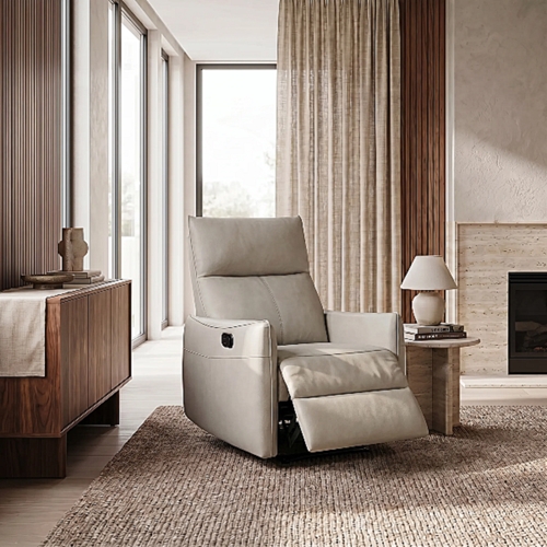 כורסת טלוויזיה מעור+מנגנון נדנדוד דיאנה HOME DECOR
