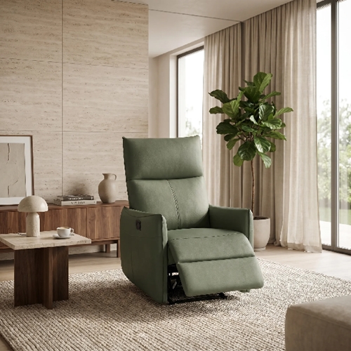 כורסת טלוויזיה מעור+מנגנון נדנוד דיאנה HOME DECOR