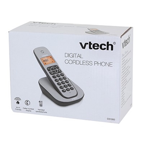 טלפון דק שחור Vtech דגם CS1000