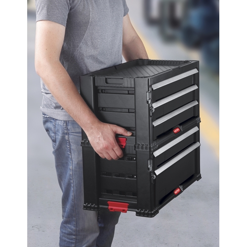 סט מערכת מגירות 3+2 שימושי ואיכותי KETER