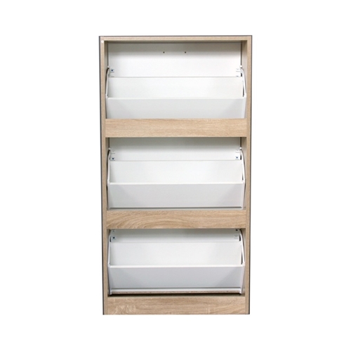 ארון נעלים 3 תאים צבע עץ ייחודי מבית H.KLEIN