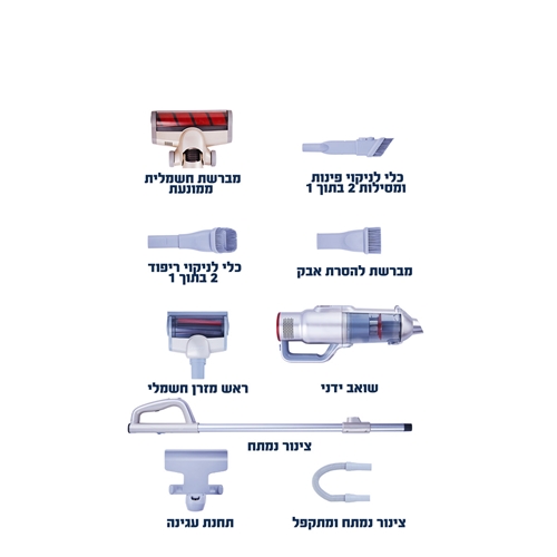 שואב האבק האלחוטי המודולרי ועוצמתי JIMMY JV71