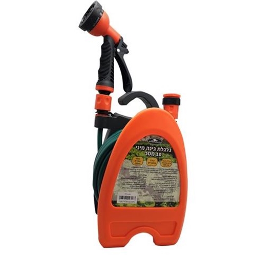 מתקן מיני לצינור גן 10 מטר + מחברים + אקדח + צינור