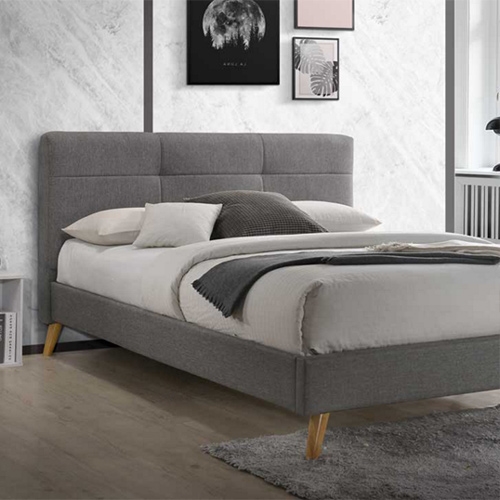 מיטת זוגית מעוצבת 160x190 בריפוד בד HOME DECOR