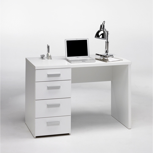 שולחן כתיבה לבן עם שידת מגירות HOME DECOR דגם הדר