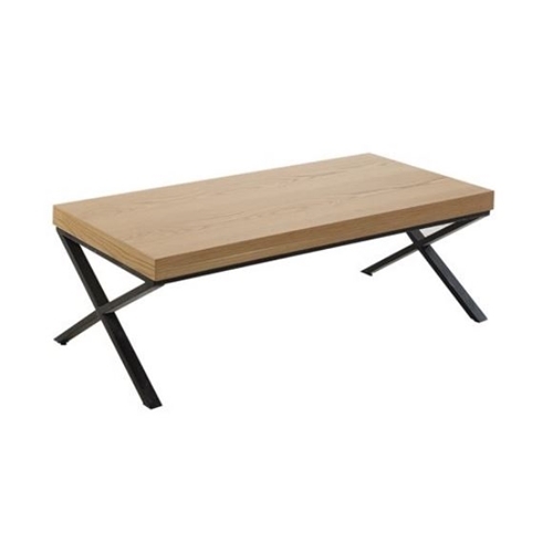 שולחן לסלון בשילוב MDF מצופה פורניר דגם אופיר