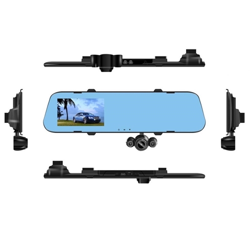 מצלמת דרך מובנית במראת רכב עם 3 עדשות