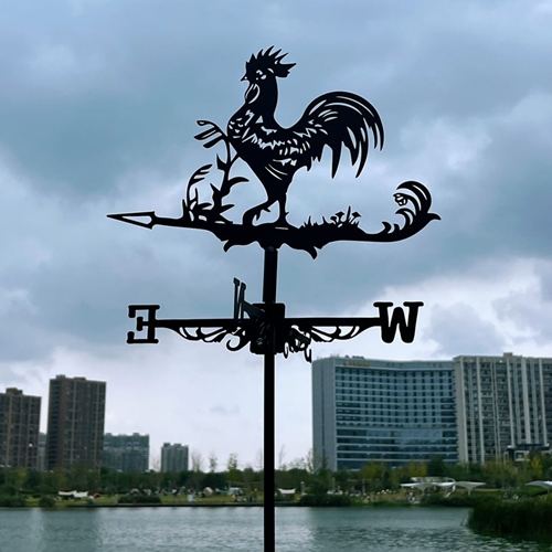 שבשבת רוחות מברזל עם דמות תרנגול לעיצוב הגינה 1102