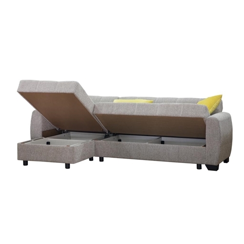 סלון פינתי נפתח למיטות+ארגזי מצעים אריאל LEONARDO