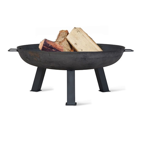 קערת מדורה 60 ס"מ ממתכת לחימום ובישול בגינה/מרפסת