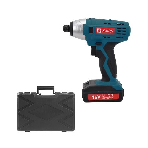 מברגת אימפקט 16V עם סוללת ליתיום מקצועית KONISHI