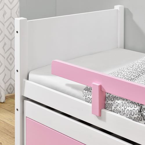 מיטת ילדים מעץ מלא עם מיטת חבר דגם שני HOME DECOR