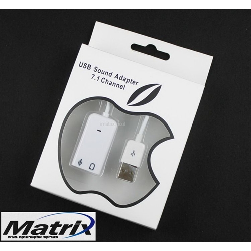 כרטיס קול חיצוני למחשב בחיבור USB