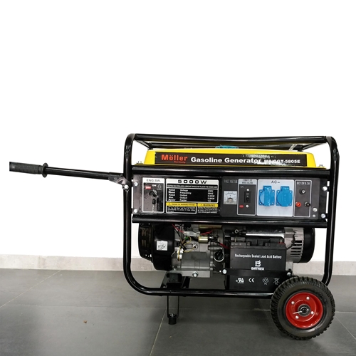 גנרטור מנוע בנזין 5000W התנעה חשמלית חד-פאזי