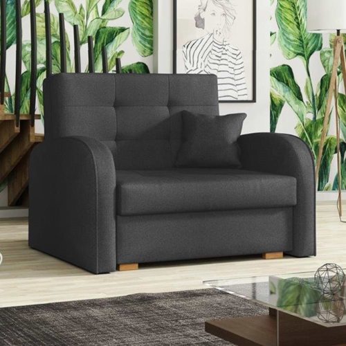 כורסה אירופאית נפתחת למיטה עם ארגז מצעים