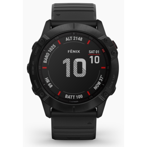 שעון דופק מולטי ספורט דגם fenix 6X - Pro שחור