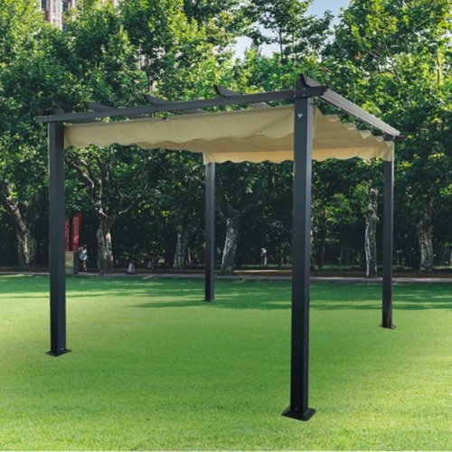 פרגולה מפוארת 3*3 עם כירוי נפתח-פרגולת אלומיניום