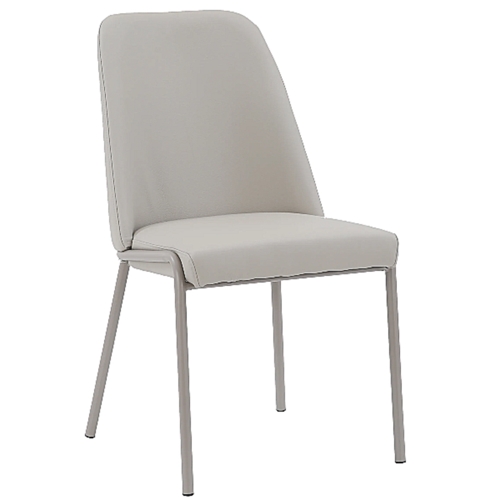 זוג כיסאות ריפוד דמוי עור בז' דגם גלעד HOME DECOR