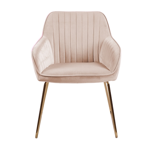 כורסת מעוצבת עם רגלי מתכת מוזהבות HOME DECOR