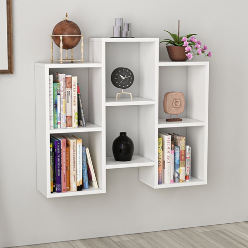 כוורת ספריה מעוצבת 6 תאים Tudo Design FLEET WHITE