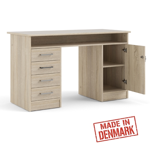 שולחן כתיבה עם שידת מגירות ותאי אחסון תוצרת אירופה