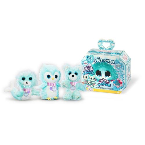 בובת פרווה רכה ונעימה בהפתעה כדורי פרווה - חברים בשלג