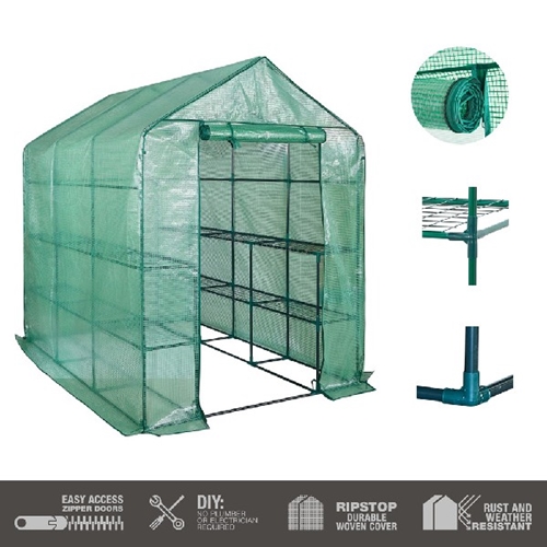 חממה ביתית 143x213 כוללת מדפים וכיסוי דגם 1610