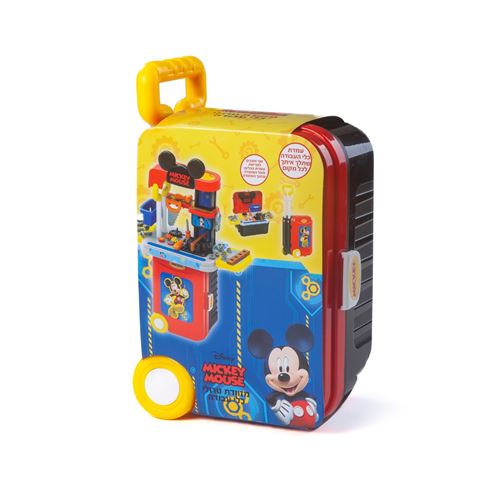 מזוודת טרולי נפתחת לערכת כלי עבודה- מיקי מאוס