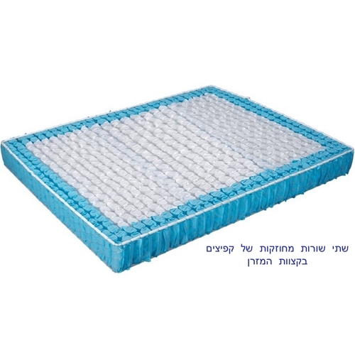 מזרן קפיצים מבודדים XL 180X200  עם ריפוד בד במבוק