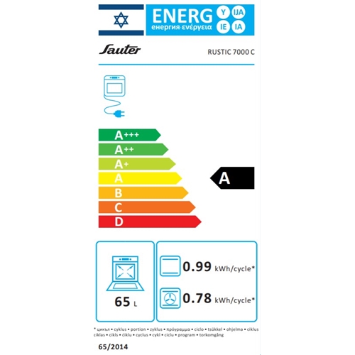 תנור משולב בעיצוב רטרו 4 מבערים Sauter RUSTIC 7000