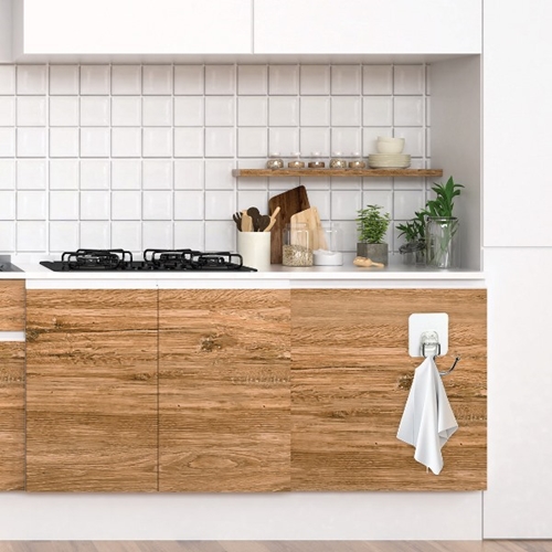 וו תליה כפול לקיר ללא קידוח