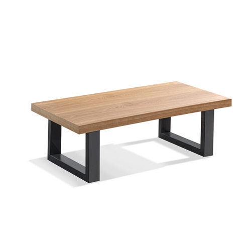שולחן לסלון עץ בשילוב פורניר וודסטוק LEONARDO