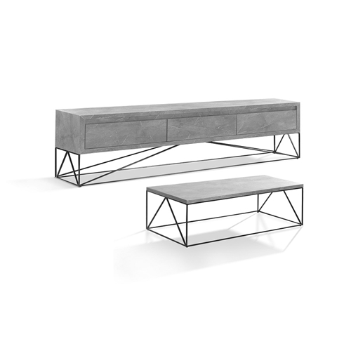 סט מזנון ושולחן דגם זמיר מבית LEONARDO