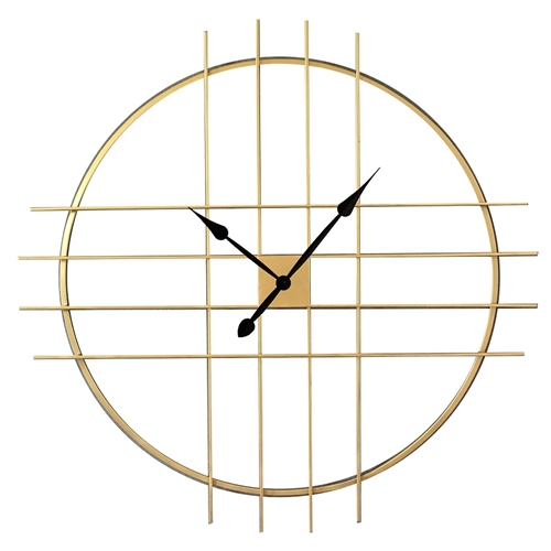 שעון קיר מעוצב ממתכת מבית H.KLEIN