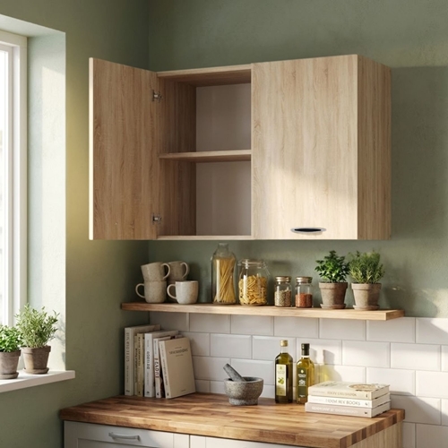 ארון שירות עליון תלוי מליבו גוון אלון TUDO DESIGN