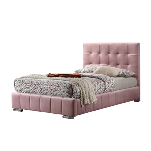 מיטת נערות 120x190 מרופדת בד קטיפתי HOME DECOR