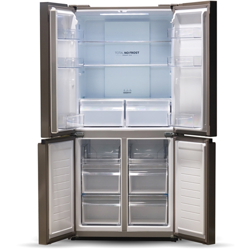 מקרר 4 דלתות בנפח 454 ליטר זכוכית שחורה HRF490FB