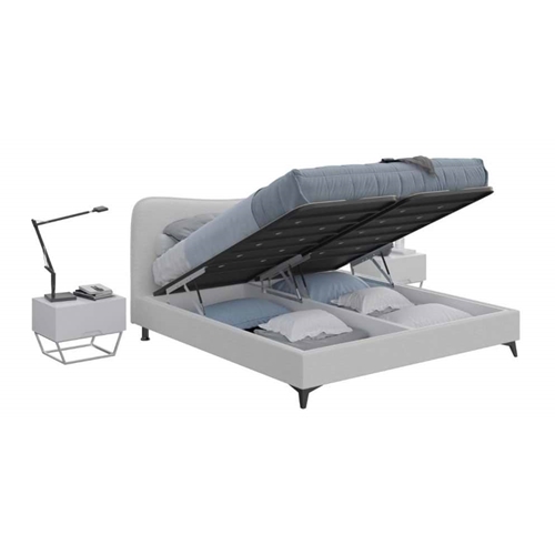 מיטת זוגית 160x200 עם ארגז מצעים ומזרן Aeroflex