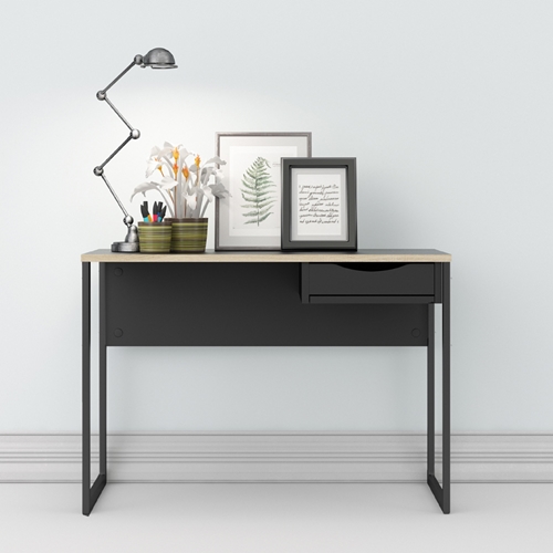 שולחן כתיבה עם מגירה ורגלי ברזל תוצרת דנמרק