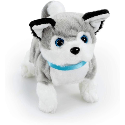 בובה אינטראקטיבית של גור האסקי- זז ומכשכש בזנב!