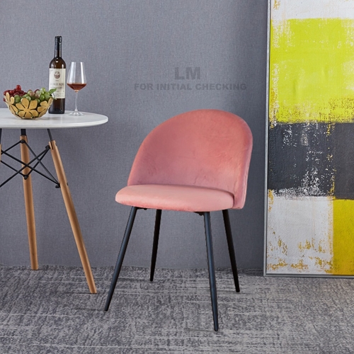 כיסא מרופד קטיפה לפינת אוכל דגם ברצלונה