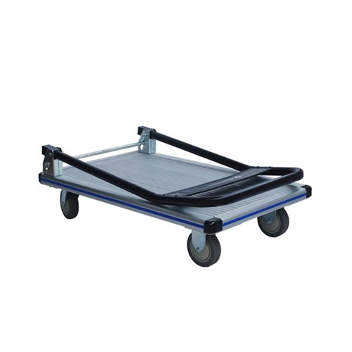 עגלת משטח אלומיניום + ידית מתכת מתקפלת 200 ק"ג