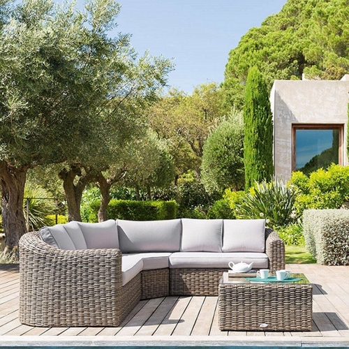 מערכת ישיבה פינתית מראטן דגם MOOR בודדת H.KLEIN