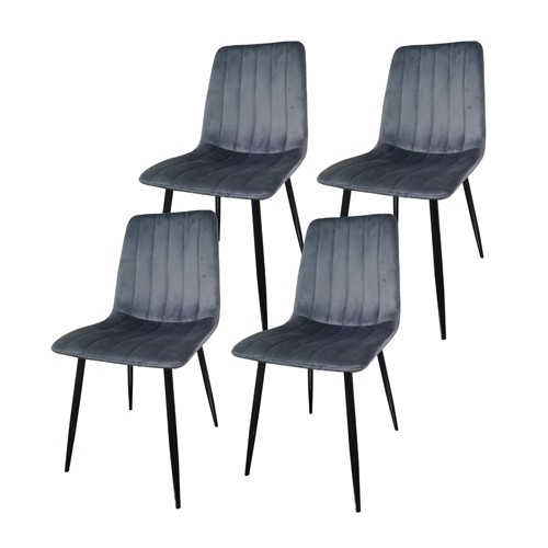 פינת אוכל מקרמיקה לבנה + 4 כיסאות Tudo Design